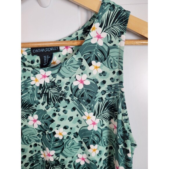 Cynthia Rowley Tropical Floral Midi Dress Size M - Picture 4 of 8